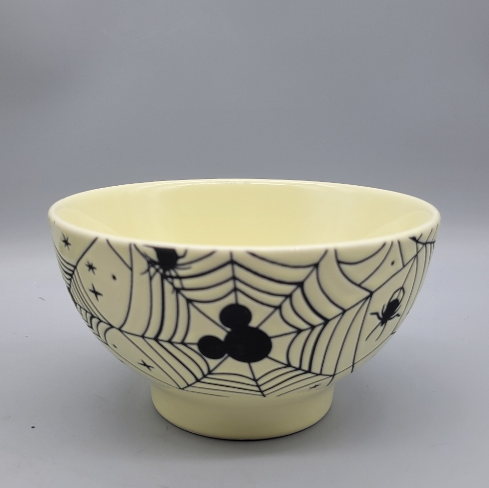 Vintage Walt Disney Mickey Mouse Spider Web Bowls by Zrike Spooky Halloween